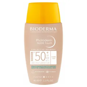Bioderma Színezett védő fluid természetes smink hatásával SPF 50 Photoderm Nude Touch Mineral 40 ml Light