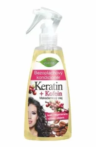 Bione cosmetics keratin+koffein+makadámiamagolaj öblítés nélküli kondícionáló spray 260 ml