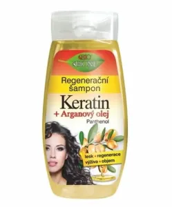 Bione Cosmetics Regeneráló sampon Keratin + Arganový olej 260 ml pantenollal