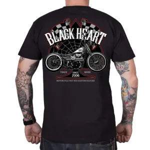Póló BLACK HEART Chopper Race  XXL  fekete
