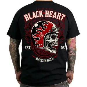 Póló BLACK HEART Hatter  fekete  3XL
