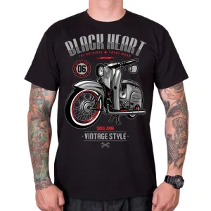 Póló BLACK HEART Vintage Style  fekete  XXL