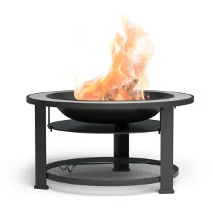 Blumfeldt Merano Circolo 3 az 1-ben, tűzrakóhely grill funkcióval, használható asztalként, 87 cm-es átmérő