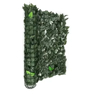Blumfeldt Fency Dark Leaf, sötétzöld, mix, kerítés, védelmet nyújt a kíváncsi tekintetekkel és a széllel szemben, 300 x 100 cm