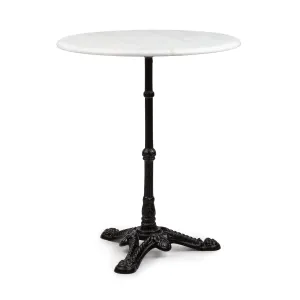 Blumfeldt Patras, bisztró asztal, márványlap, Ø 60 cm, öntöttvas láb #31642
