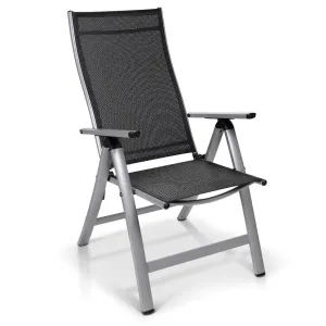 Blumfeldt London, kerti szék, textil, alumínium, 6 pozíció, összecsukható #31459