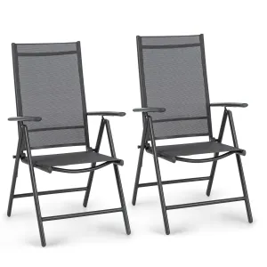 Blumfeldt London Lite, 2 db összecsukható szék, 56,5 x 107 x 68 cm, ComfortMesh, alumínium