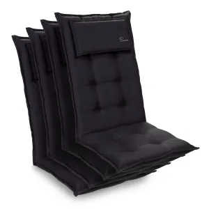 Blumfeldt Sylt, üléspárna, üléspárna székre, magas háttámla, párna, poliészter, 50 x 120 x 9 cm, 4 x üléspárna #955084