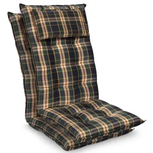 Blumfeldt Sylt, üléspárna, üléspárna székre, magas háttámla, párna, poliészter, 50 x 120 x 9 cm, 2 x üléspárna #31414