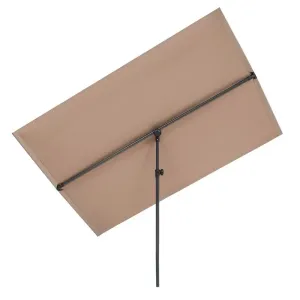 Blumfeldt Flex-Shade XL, napernyő, 150 x 210 cm, poliészter, UV 50, szürkésbarna