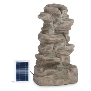 Blumfeldt Stonehenge XL, napelemes szökőkút, LED világítás, polyresin, lítium-ion akkumulátor #33150