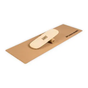 BoarderKING Indoorboard Flow, egyensúlyozó deszka, alátét, henger, fa / parafa #31300