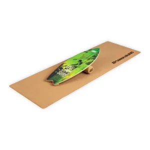 BoarderKING Indoorboard Wave, egyensúlyozó deszka, alátét, henger, fa / parafa #31276