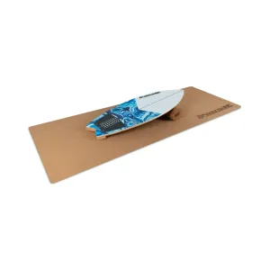 BoarderKING Indoorboard Wave, egyensúlyozó deszka, alátét, henger, fa / parafa #31281