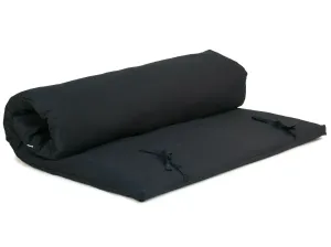 Bodhi Welltouch futon levehető huzattal - 4 rétegű Szín: fekete, Méretek: 200 x 100 cm