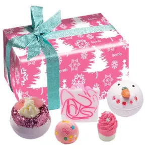 Bomb Cosmetics Rózsaszín karácsonyi fürdő ajándékcsomag