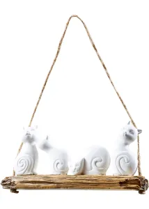 Függő dekoráció cicákkal