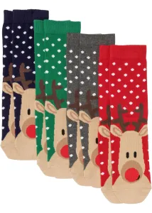 Karácsonyi zokn (4 pár) ajándékkártyával #536127