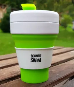 Borntoswim pocket size foldable reusable cup zöld