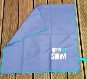 Mikroszálas törölköző borntoswim towel kék
