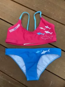 Női fürdőruha borntoswim sharks bikini blue/pink m
