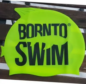 Gyermek úszósapka borntoswim guppy junior swim cap zöld