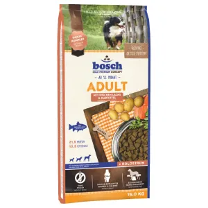 bosch száraz kutyatáp mix: 15kg hal & burgonya + 15kg lazac & burgonya