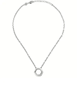 BREIL Modern női acél nyaklánc Hexagonia TJ3506