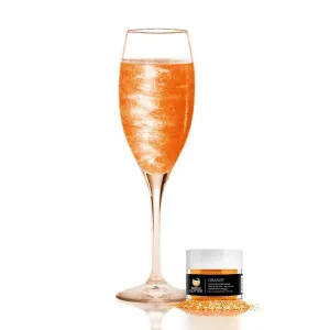 Ehető csillámpor italokba - narancssárga - Orange Brew Glitter® - 4 g - Brew Glitter #1116600
