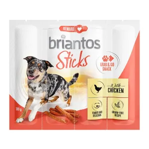 2x100g Briantos Sticks Grab&Go csirke kutyasnack