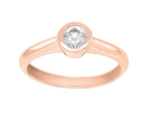 Brilio Bájos rózsaszín arany gyűrű cirkónium kövekkel SR042RAU 48 mm