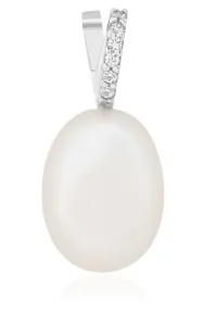 Brilio Gyönyörű fehér arany medál gyöngyökkel 14/966.351ZIR