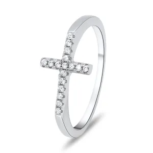 Brilio Silver Csillogó női gyűrű tiszta cirkónium kövekkel RI017W 52 mm