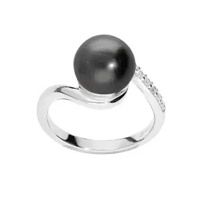 Brilio Silver Elegáns ezüst gyűrű valódi tahiti gyönggyel TA/SR05575A 54 mm