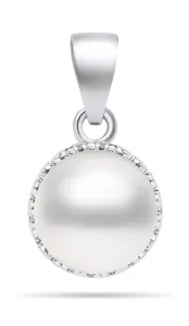 Brilio Silver Ezüst gyöngy medál cirkónium kővel PT77W