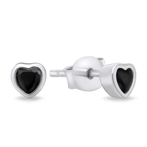 Brilio Silver Gyengéd ezüst szív fülbevalók cirkónium kővel EA599WBC