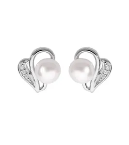 Brilio Silver Romantikus ezüst fülbevaló valódi gyöngyökkel SE05928A