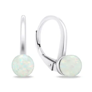 Brilio Silver Stílusos ezüst fülbevaló szintetikus opálokkal EA727W