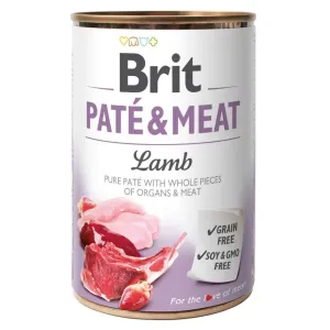 6x400g Brit Brit Paté & Meat nedves kutyatáp - Bárány