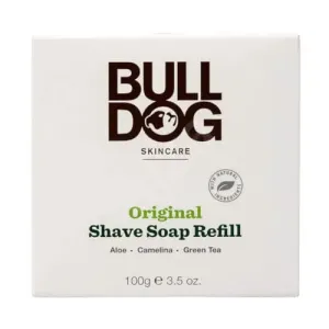 Bulldog Borotvaszappan bambusz tálban - utántöltő (Bulldog Original Shave Soap) 100 g