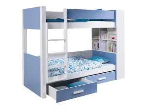 Emeletes ágy Henderson 142 (Fehér + Kék)