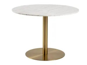 Asztal Oakland 545 (Aranysárga + Fehér márvány)