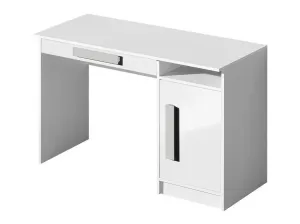 Íróasztal Akron J100 (Fehér + Fényes fehér + Szürke)