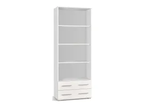 Polcos szekrény Houston A108 (Fehér + Fényes fehér)