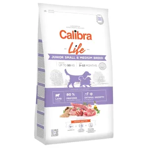 2x12kg Calibra Life Junior Small & Medium Breed bárány száraz kutyatáp