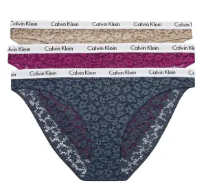Calvin Klein 3 PACK - női alsó Bikini PLUS SIZE QD3975E-6Q2 3XL