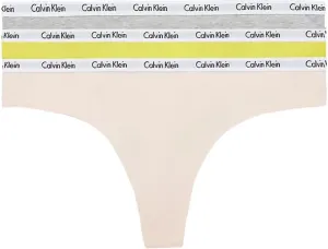 Calvin Klein 3 PACK - női tanga alsó PLUS SIZE QD3800E-13X 3XL