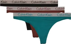 Calvin Klein 3 PACK - női tanga alsó QD3560E-IIL XL