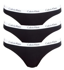 Calvin Klein 3 PACK - női tanga alsó QD3587E-001 XL