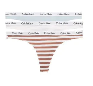 Calvin Klein 3 PACK - női tanga QD3587E-642 XS